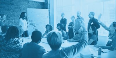 Marketing team meeting