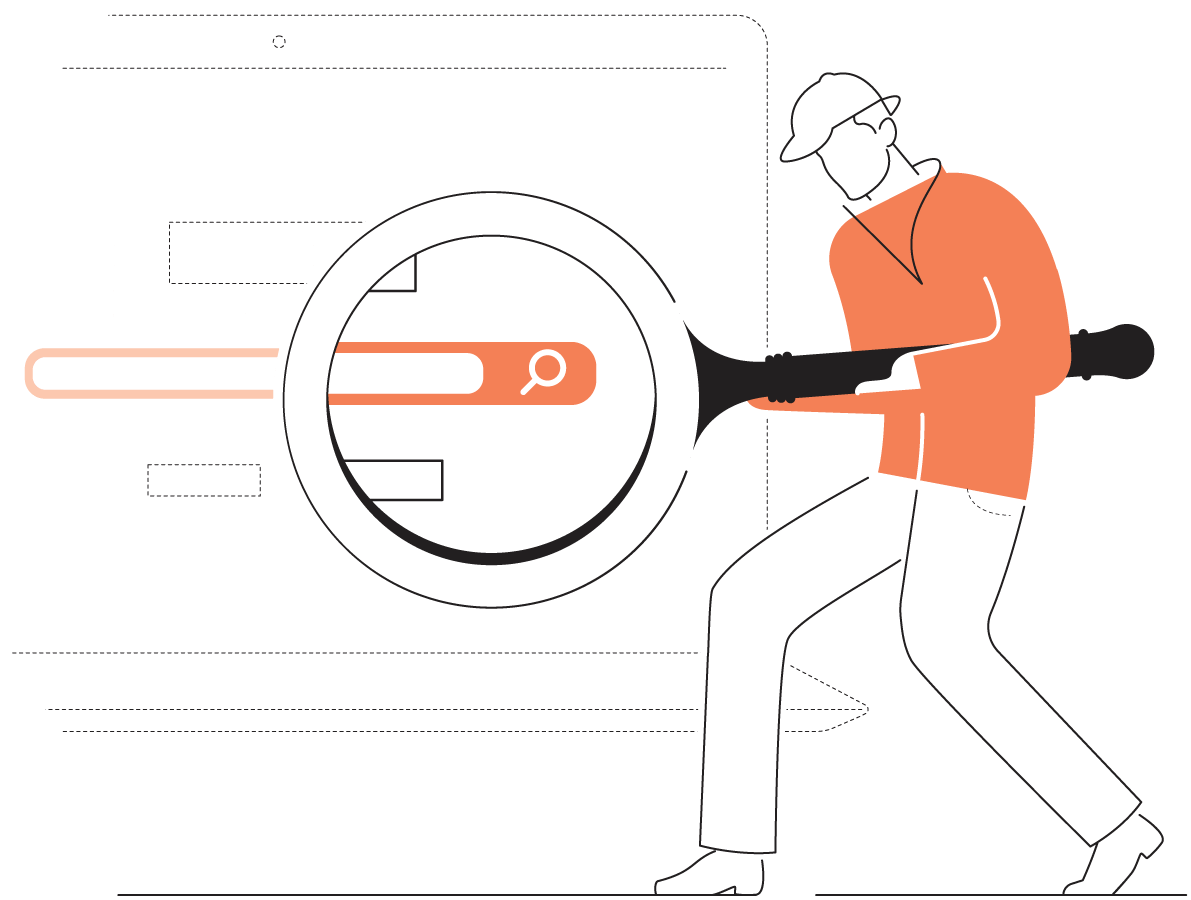 SEO expert illustration SEO expert illustration