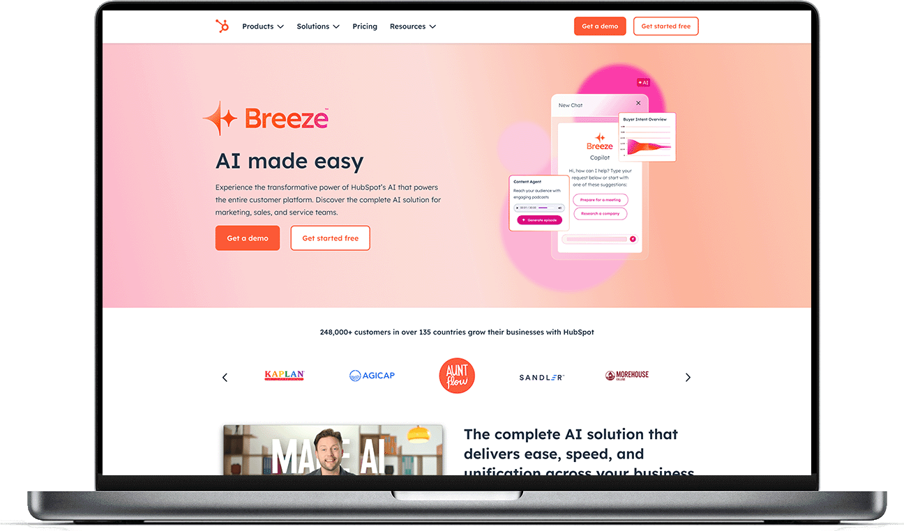 Breeze Intelligence screen