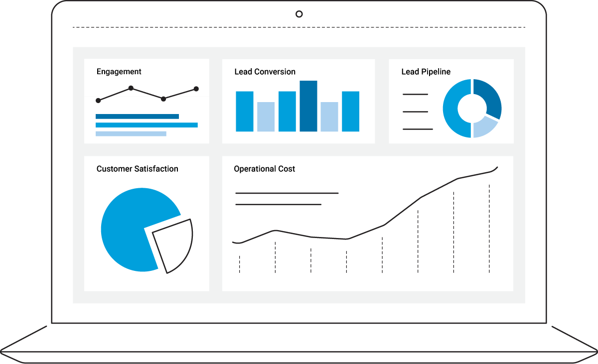 AI dashboard illustration AI dashboard illustration