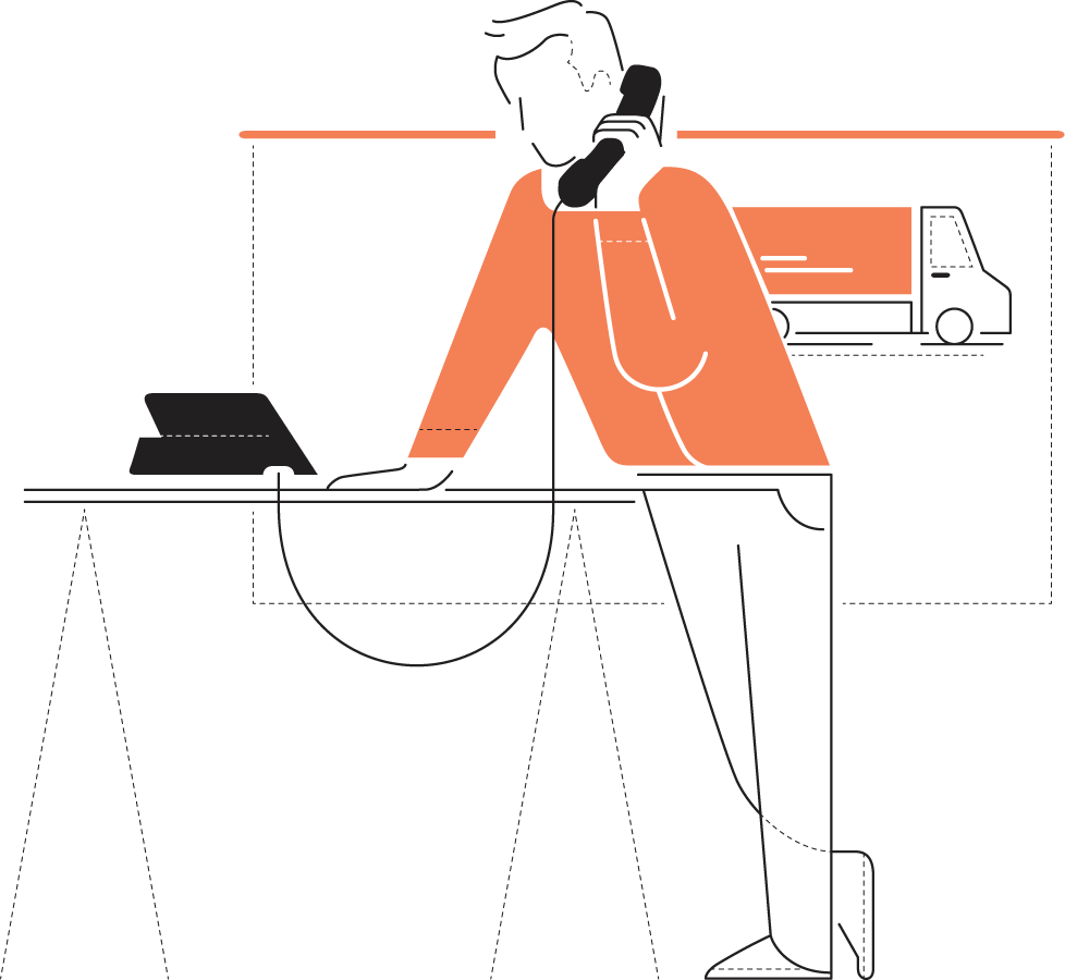 Illustration of logistics company Illustration of logistics company