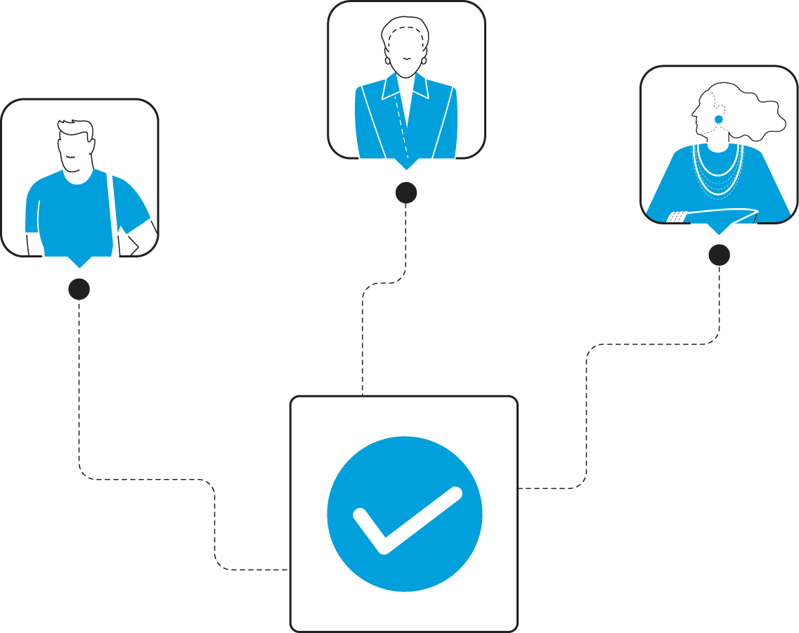 Illustration of multi users Illustration of multi users