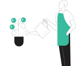 Nurture leads illustration Nurture leads illustration