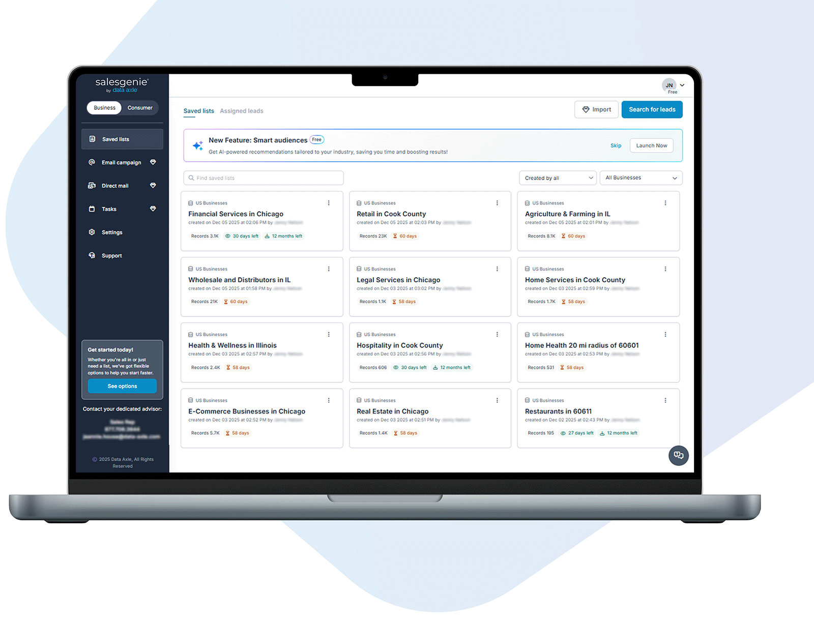 Salesgenie platform Salesgenie platform