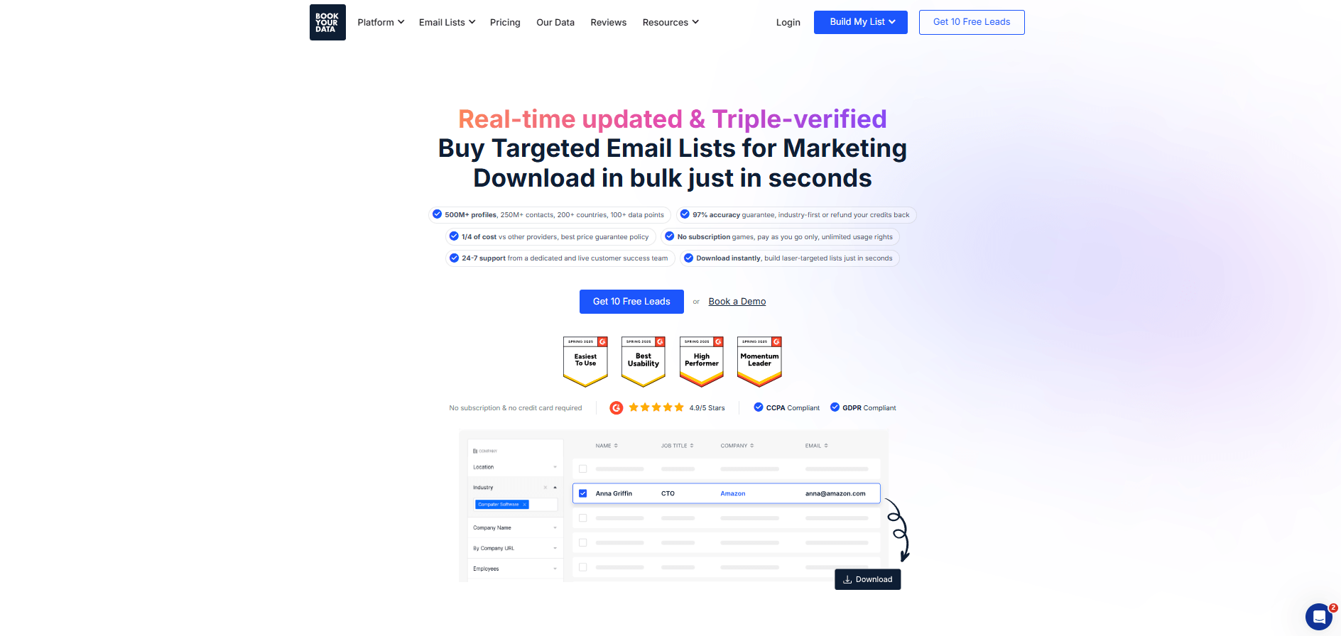 BookYourData